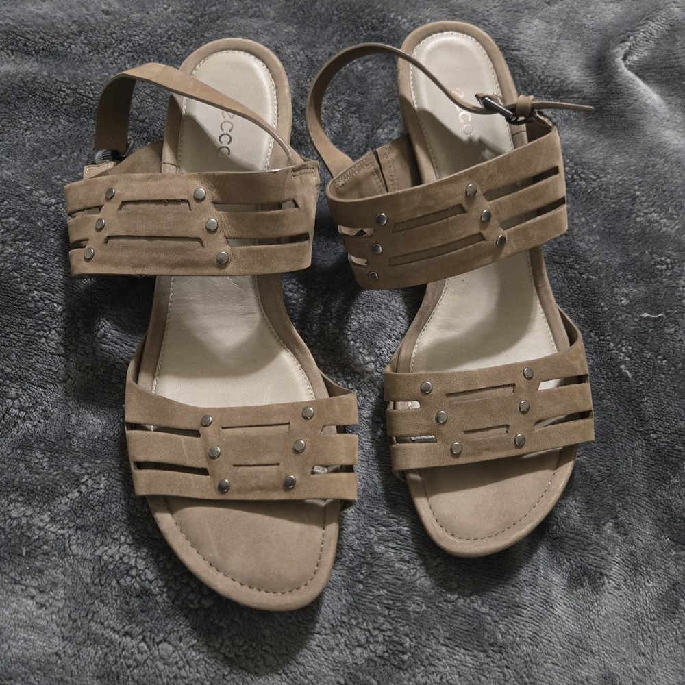 Ecco Touch 45 Sandals‎ Shoes Womens Size 9-9.5 US 40 EU Brown Leather Strappy